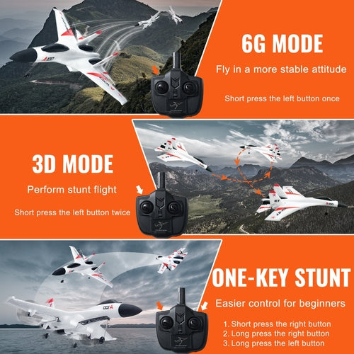 RC Plane, 2.4GHZ 4 Channel Remote Control Airplane with 6-Axis Gyro