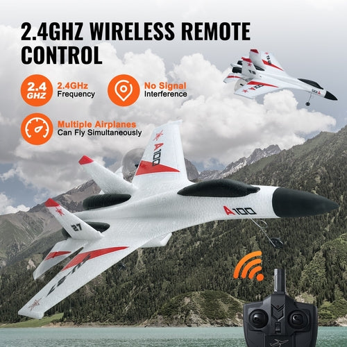 RC Plane, 2.4GHZ 4 Channel Remote Control Airplane with 6-Axis Gyro